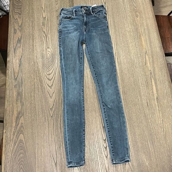 True Religion Halle Jeans Gray Vintage Wash Skinny Leg Size 24W - Picture 1 of 13